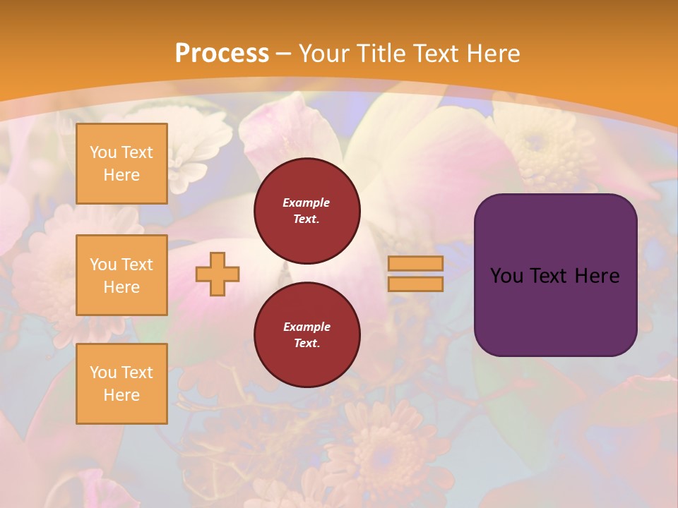 A Colorful Flower Powerpoint Presentation Is Shown PowerPoint Template