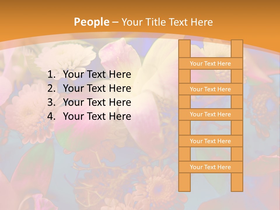 A Colorful Flower Powerpoint Presentation Is Shown PowerPoint Template