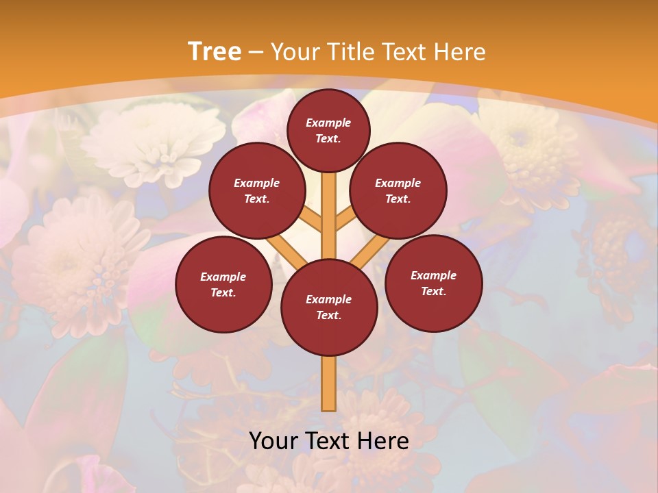 A Colorful Flower Powerpoint Presentation Is Shown PowerPoint Template