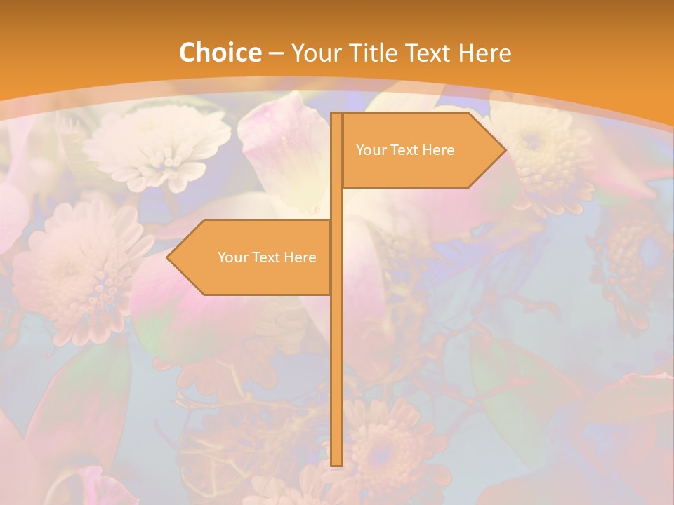 A Colorful Flower Powerpoint Presentation Is Shown PowerPoint Template