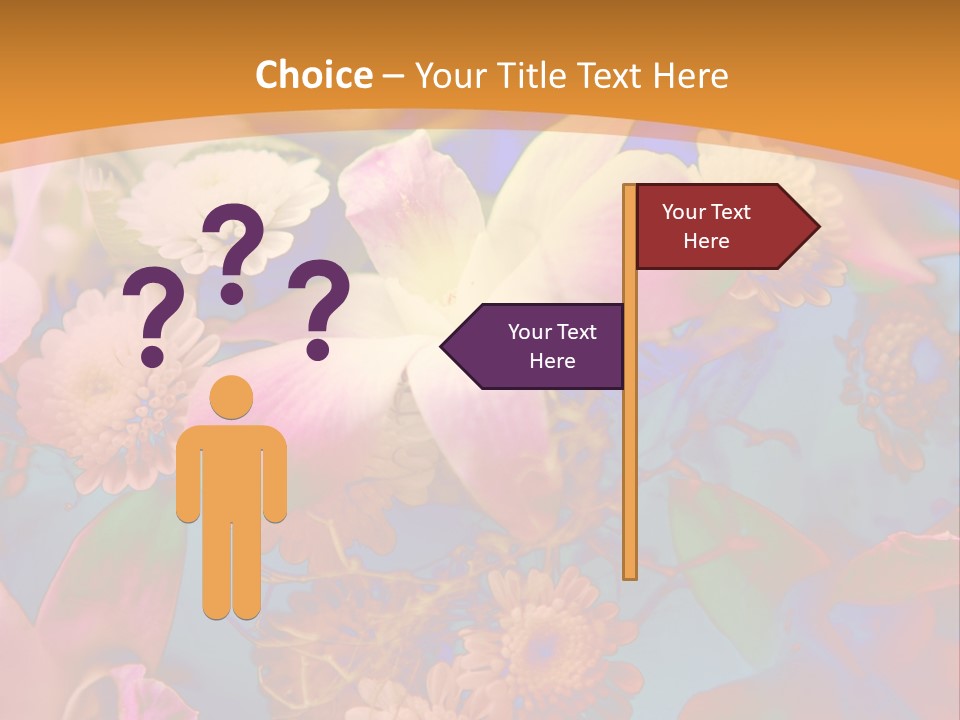 A Colorful Flower Powerpoint Presentation Is Shown PowerPoint Template