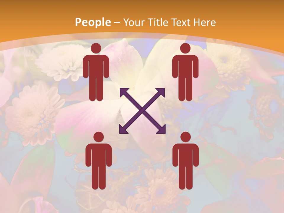 A Colorful Flower Powerpoint Presentation Is Shown PowerPoint Template