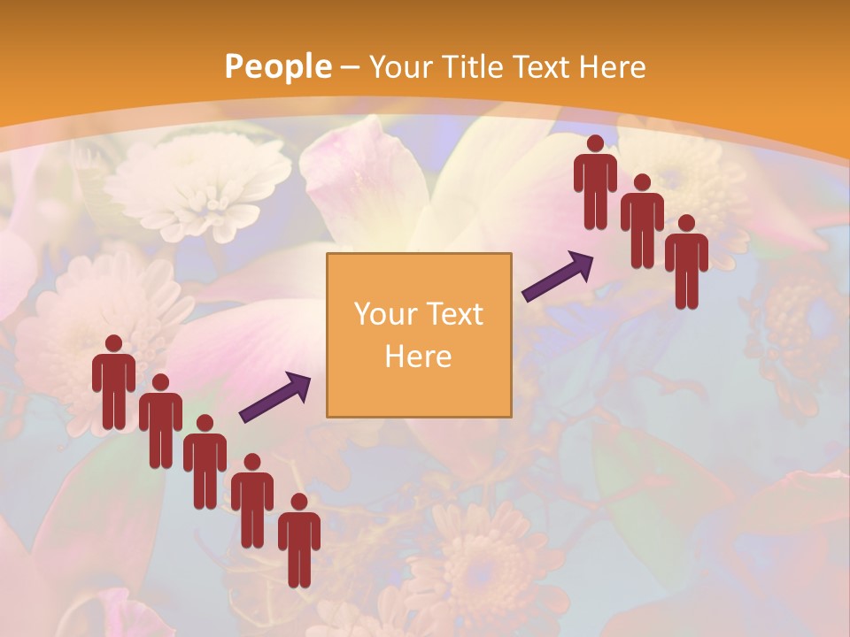 A Colorful Flower Powerpoint Presentation Is Shown PowerPoint Template