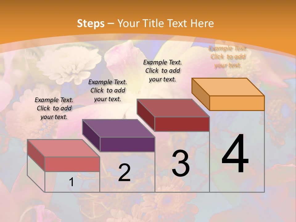 A Colorful Flower Powerpoint Presentation Is Shown PowerPoint Template