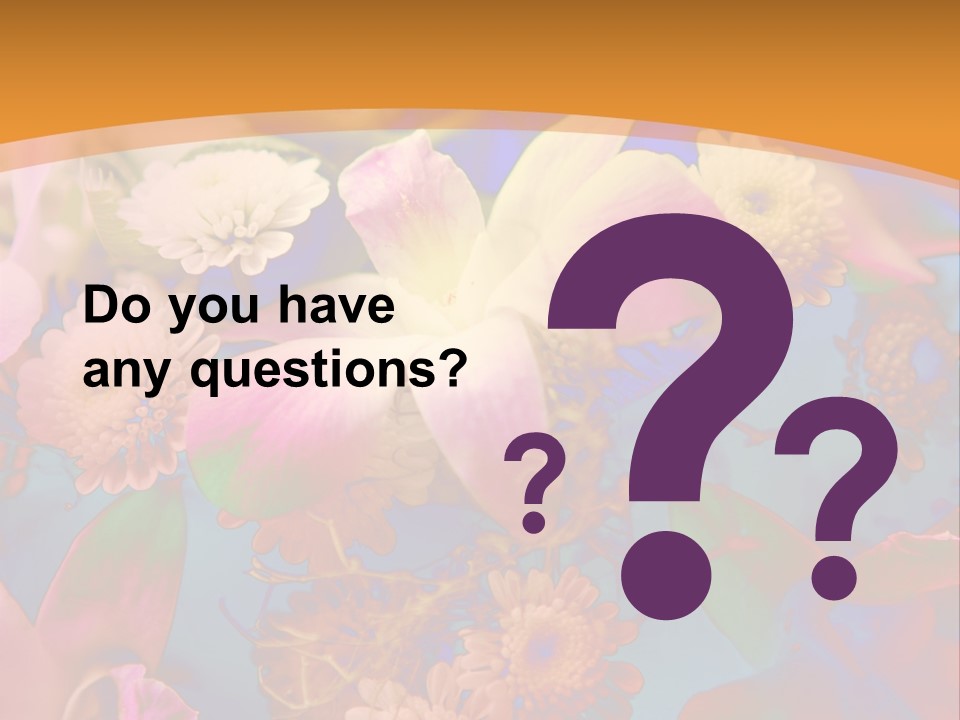 A Colorful Flower Powerpoint Presentation Is Shown PowerPoint Template