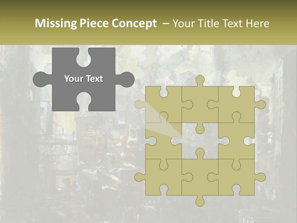 A Painting Of A Factory With Smoke Coming Out Of It PowerPoint Template