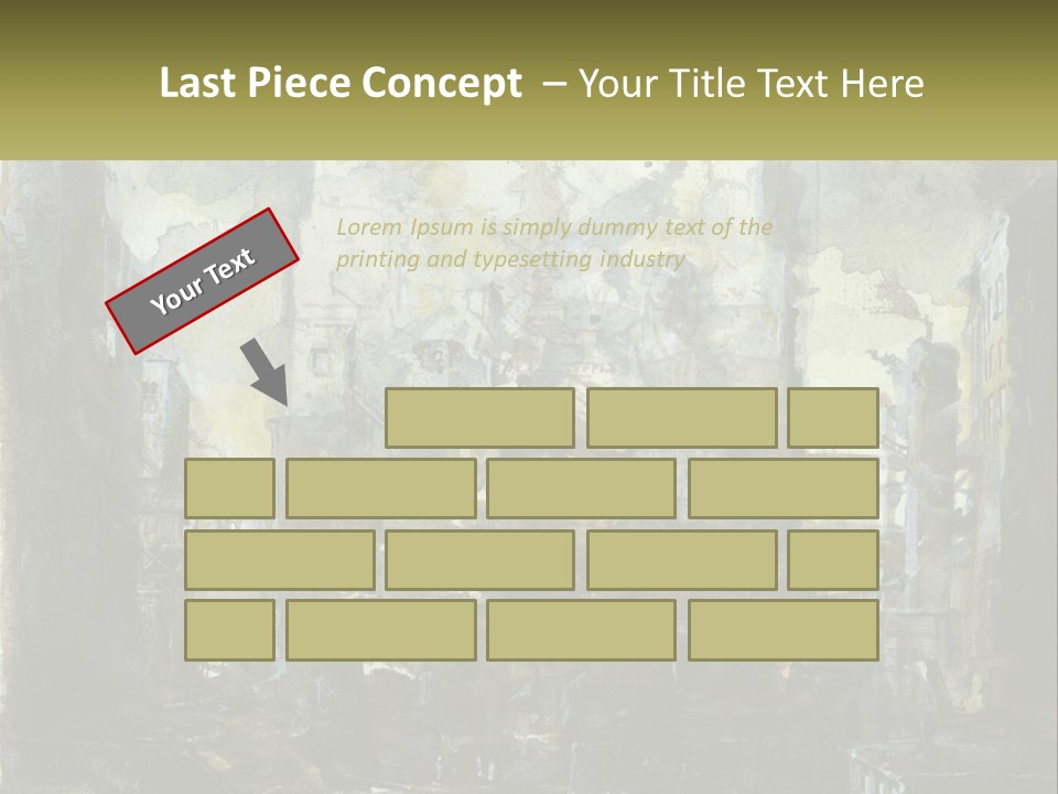 A Painting Of A Factory With Smoke Coming Out Of It PowerPoint Template