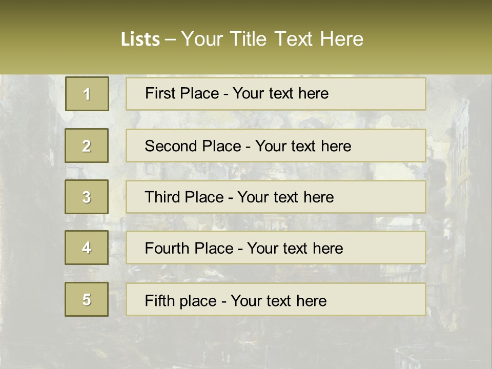 A Painting Of A Factory With Smoke Coming Out Of It PowerPoint Template