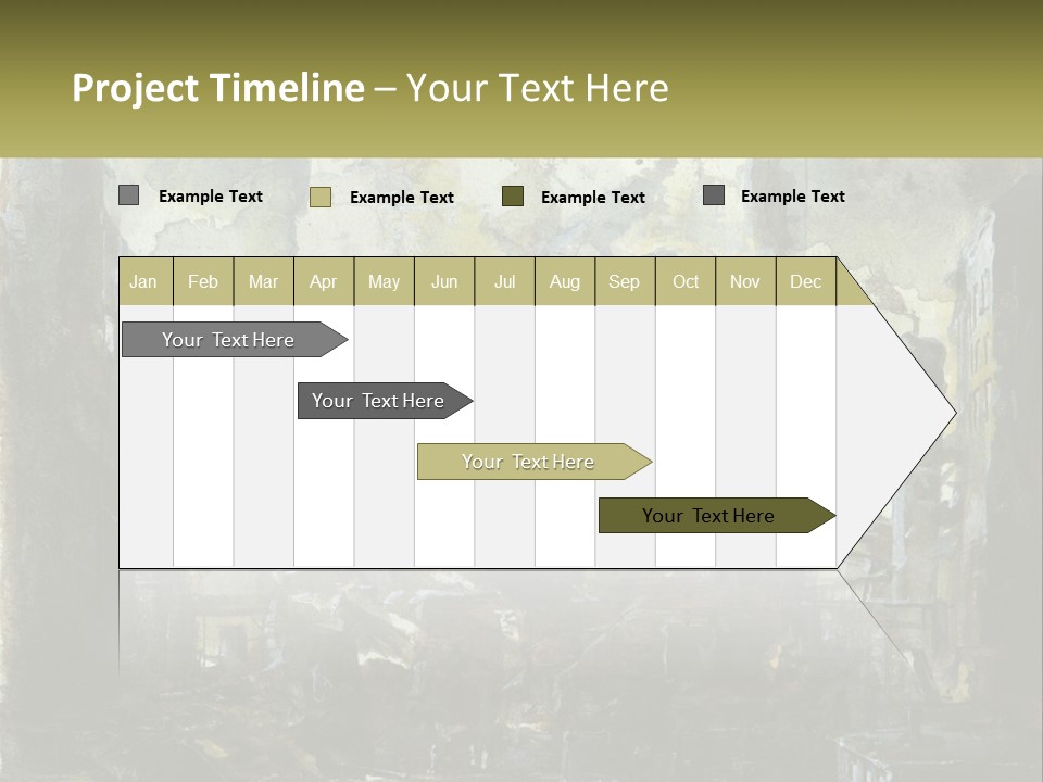 A Painting Of A Factory With Smoke Coming Out Of It PowerPoint Template
