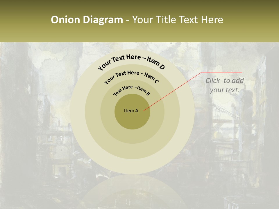 A Painting Of A Factory With Smoke Coming Out Of It PowerPoint Template