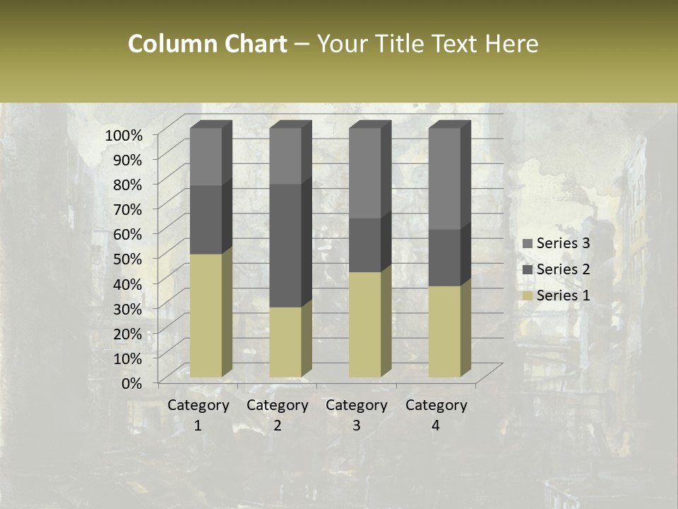 A Painting Of A Factory With Smoke Coming Out Of It PowerPoint Template
