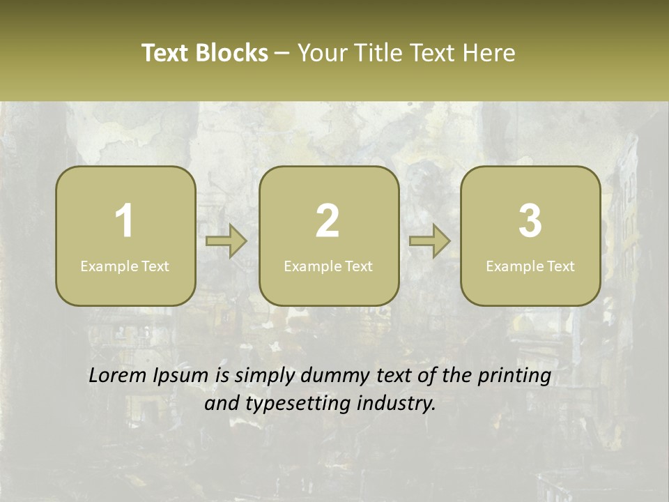 A Painting Of A Factory With Smoke Coming Out Of It PowerPoint Template