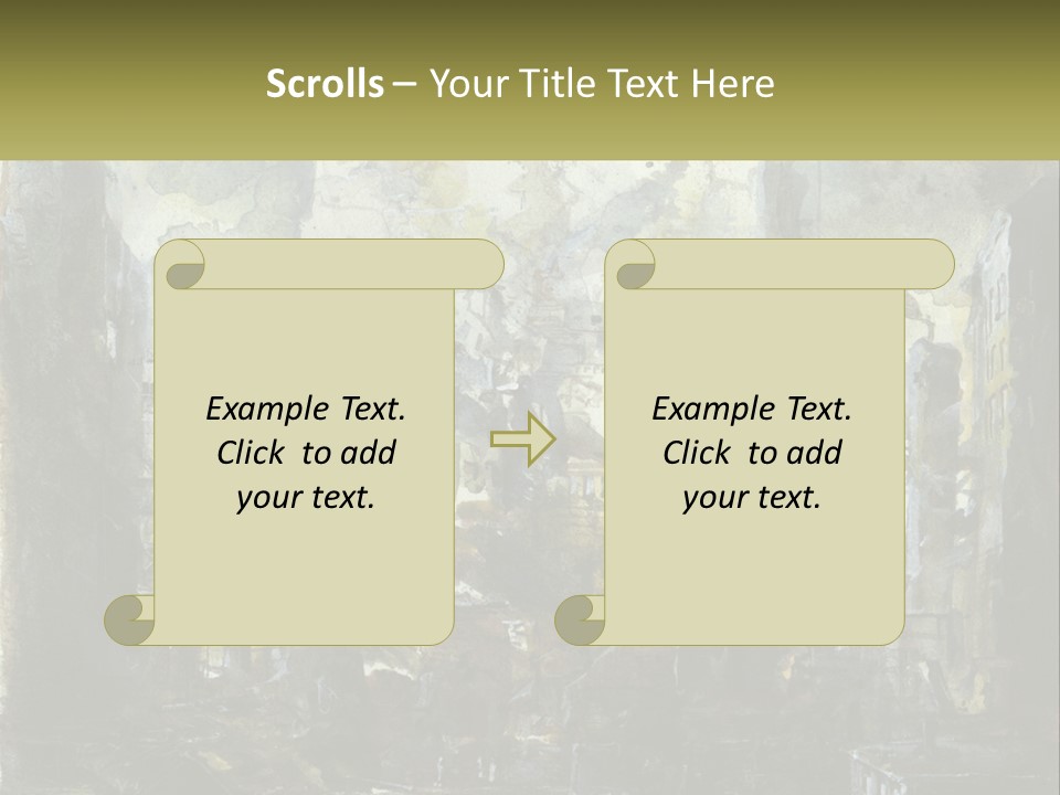 A Painting Of A Factory With Smoke Coming Out Of It PowerPoint Template