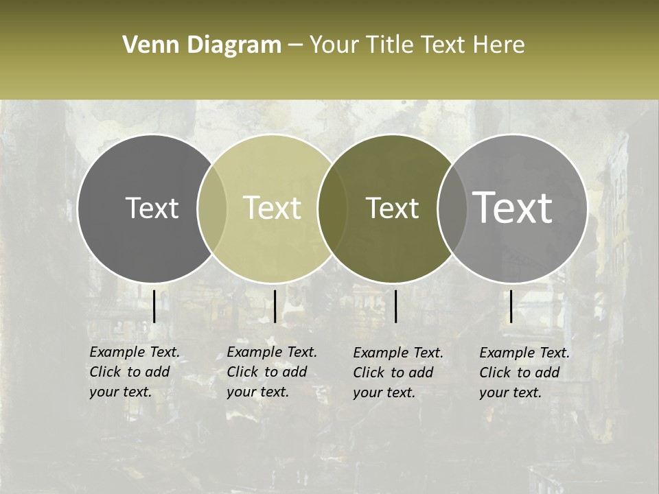 A Painting Of A Factory With Smoke Coming Out Of It PowerPoint Template