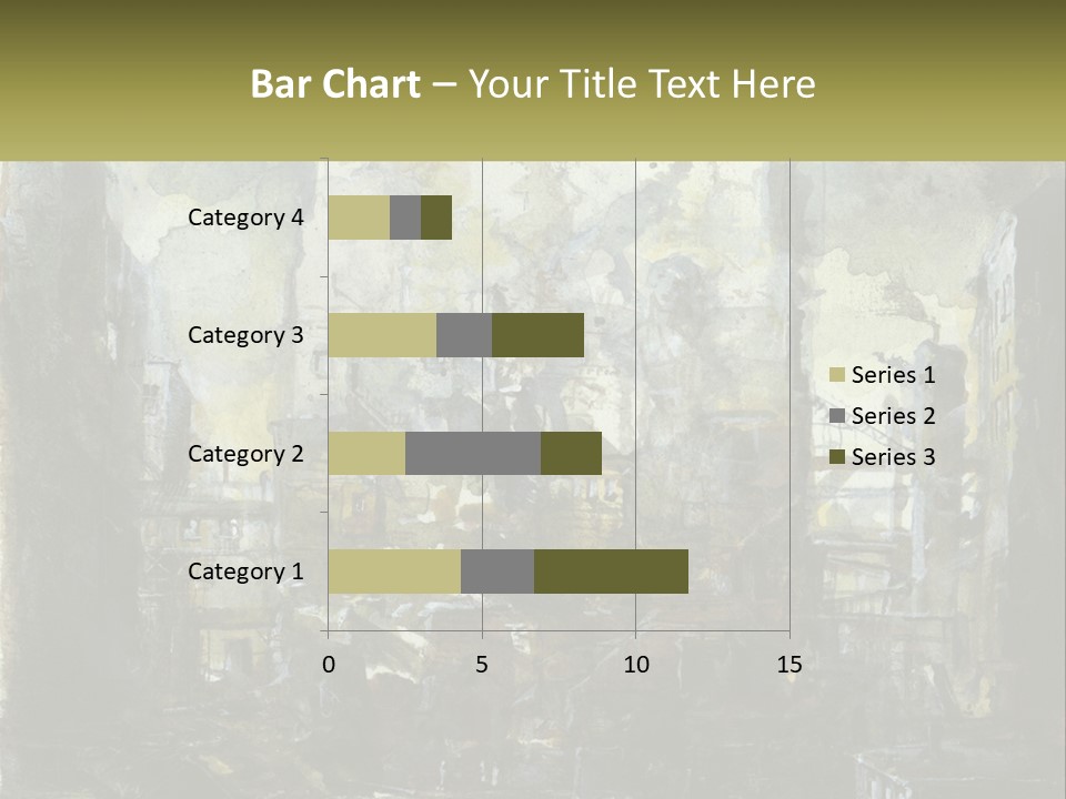 A Painting Of A Factory With Smoke Coming Out Of It PowerPoint Template