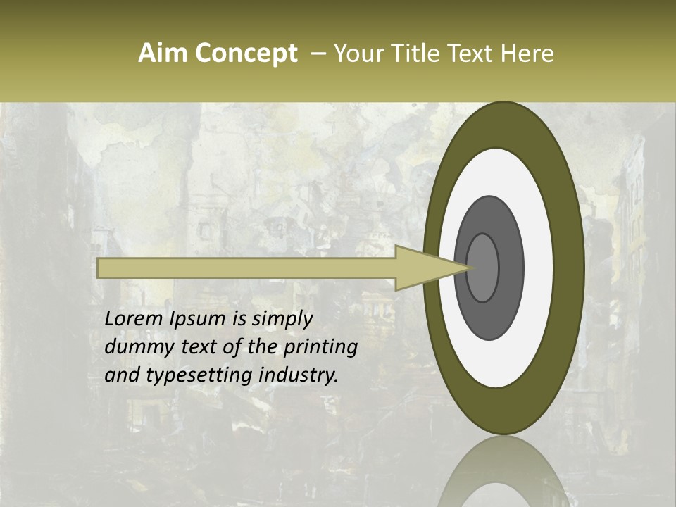 A Painting Of A Factory With Smoke Coming Out Of It PowerPoint Template