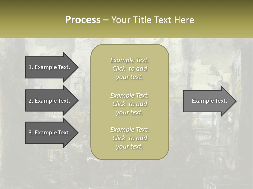 A Painting Of A Factory With Smoke Coming Out Of It PowerPoint Template