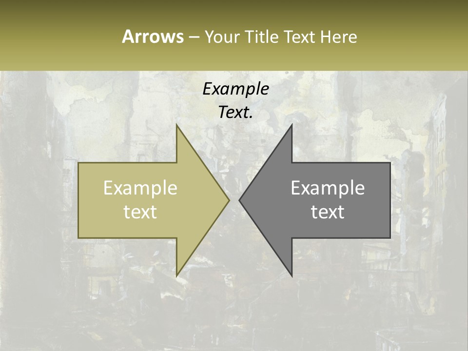 A Painting Of A Factory With Smoke Coming Out Of It PowerPoint Template