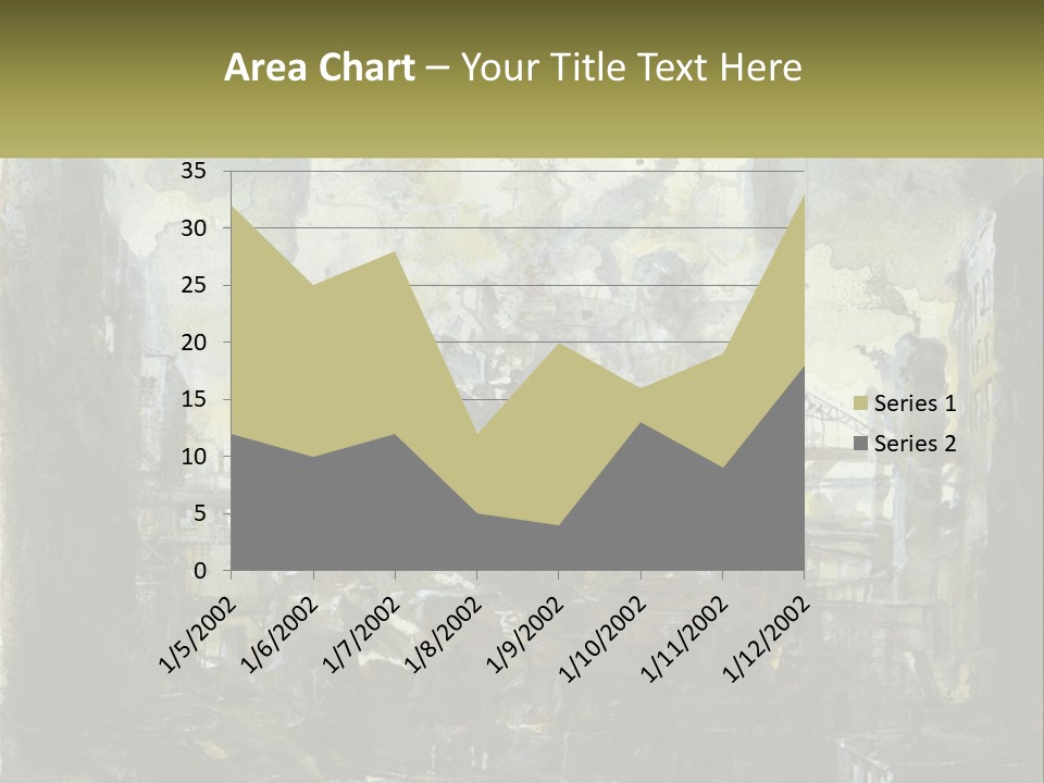A Painting Of A Factory With Smoke Coming Out Of It PowerPoint Template