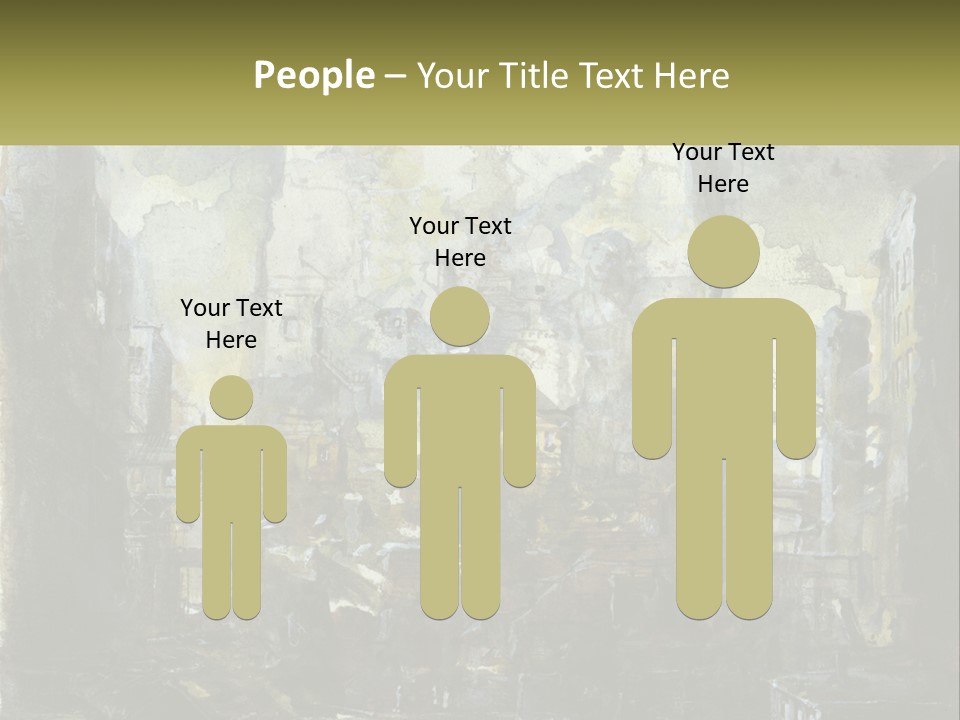 A Painting Of A Factory With Smoke Coming Out Of It PowerPoint Template