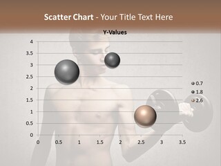 A Shirtless Man Holding A Barbell Powerpoint Template PowerPoint Template