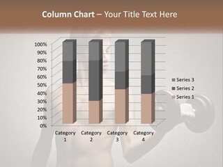 A Shirtless Man Holding A Barbell Powerpoint Template PowerPoint Template