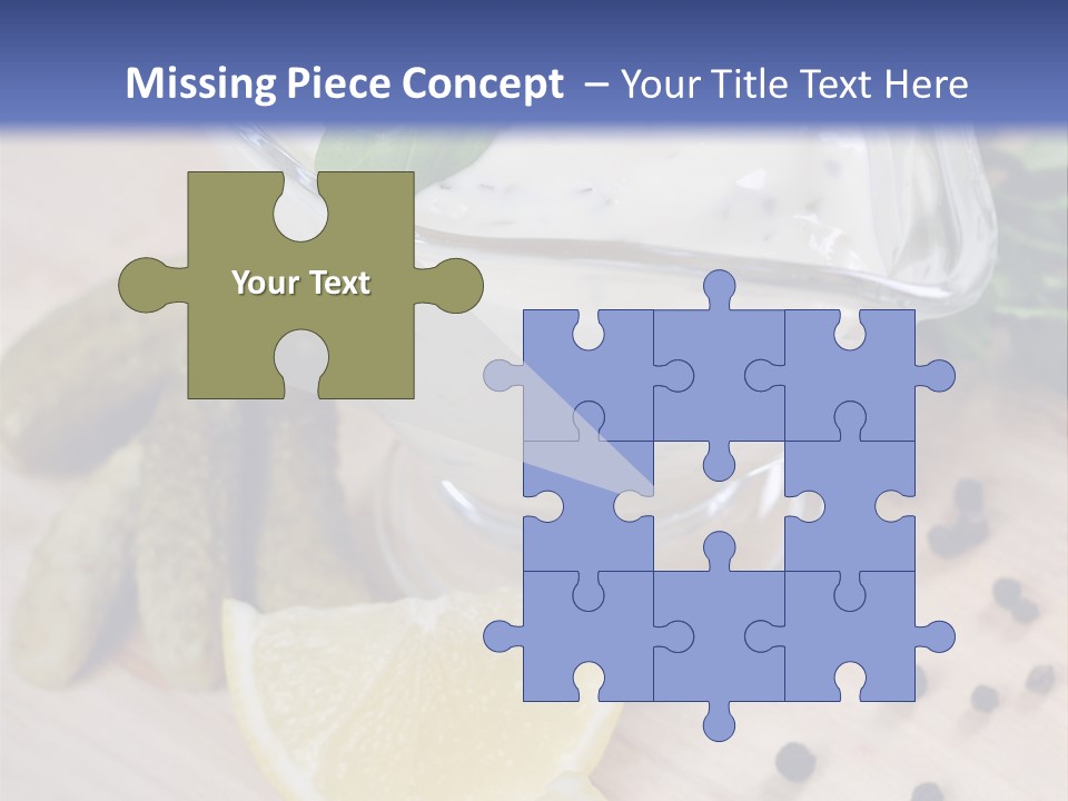 A Bowl Of Yogurt With Lemon Slices On A Cutting Board PowerPoint Template