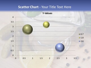 A Bowl Of Yogurt With Lemon Slices On A Cutting Board PowerPoint Template