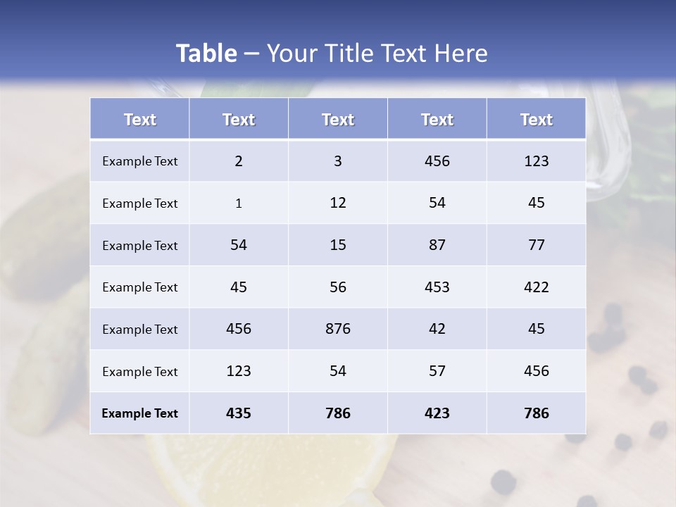 A Bowl Of Yogurt With Lemon Slices On A Cutting Board PowerPoint Template