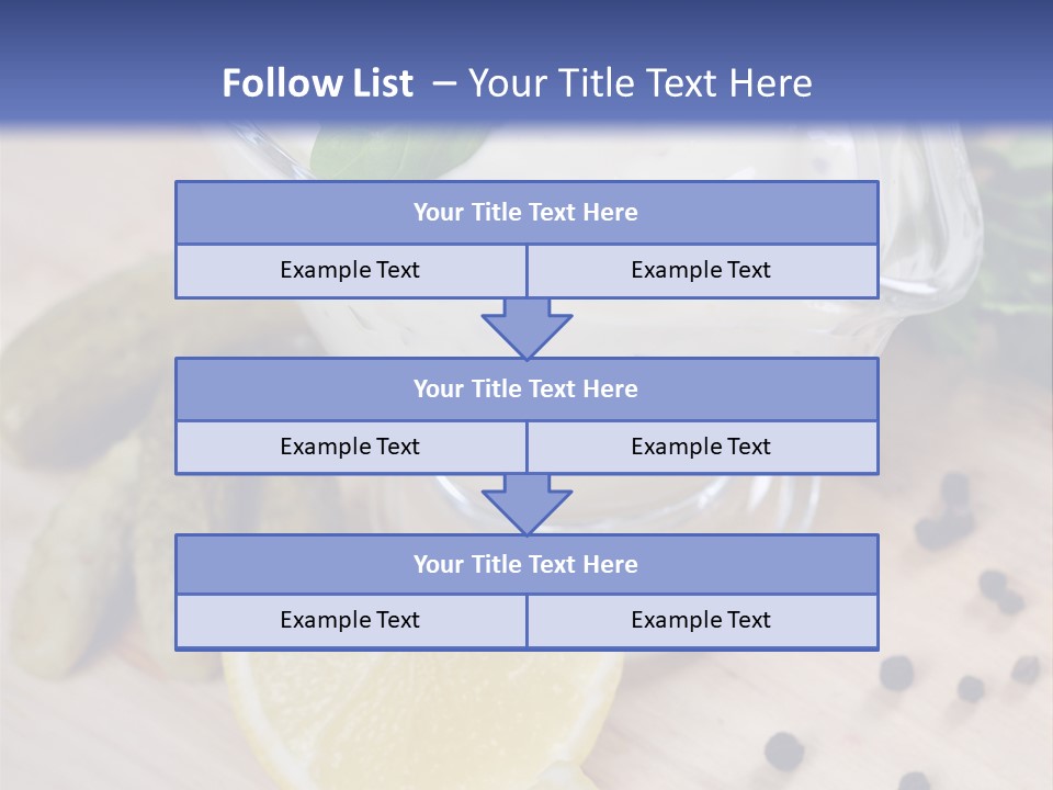A Bowl Of Yogurt With Lemon Slices On A Cutting Board PowerPoint Template