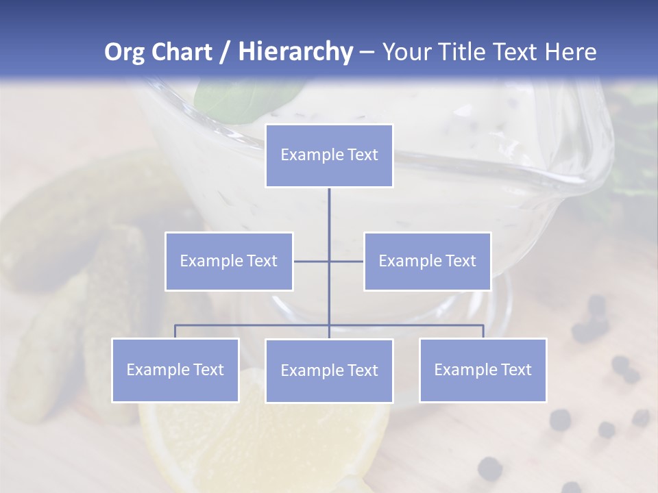 A Bowl Of Yogurt With Lemon Slices On A Cutting Board PowerPoint Template