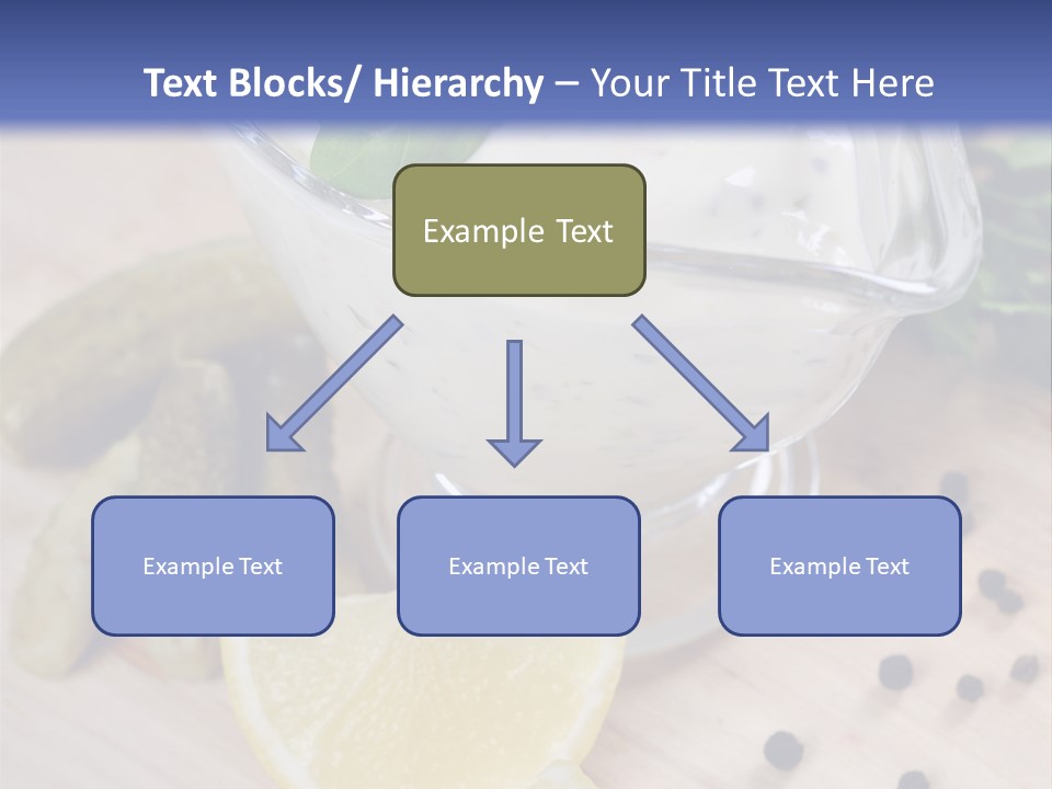 A Bowl Of Yogurt With Lemon Slices On A Cutting Board PowerPoint Template