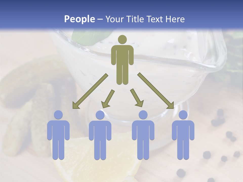 A Bowl Of Yogurt With Lemon Slices On A Cutting Board PowerPoint Template