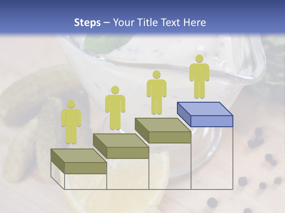 A Bowl Of Yogurt With Lemon Slices On A Cutting Board PowerPoint Template