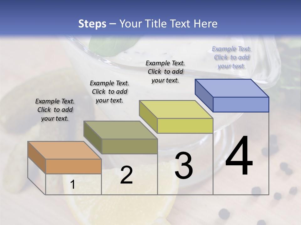 A Bowl Of Yogurt With Lemon Slices On A Cutting Board PowerPoint Template