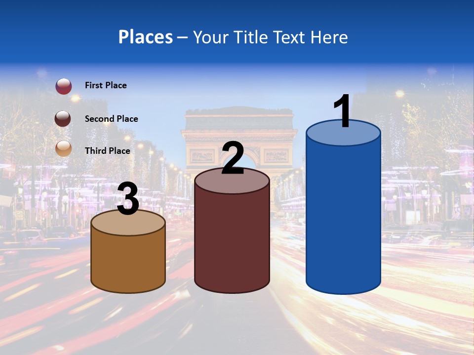 A Picture Of The Arc Of Triumph In Paris PowerPoint Template