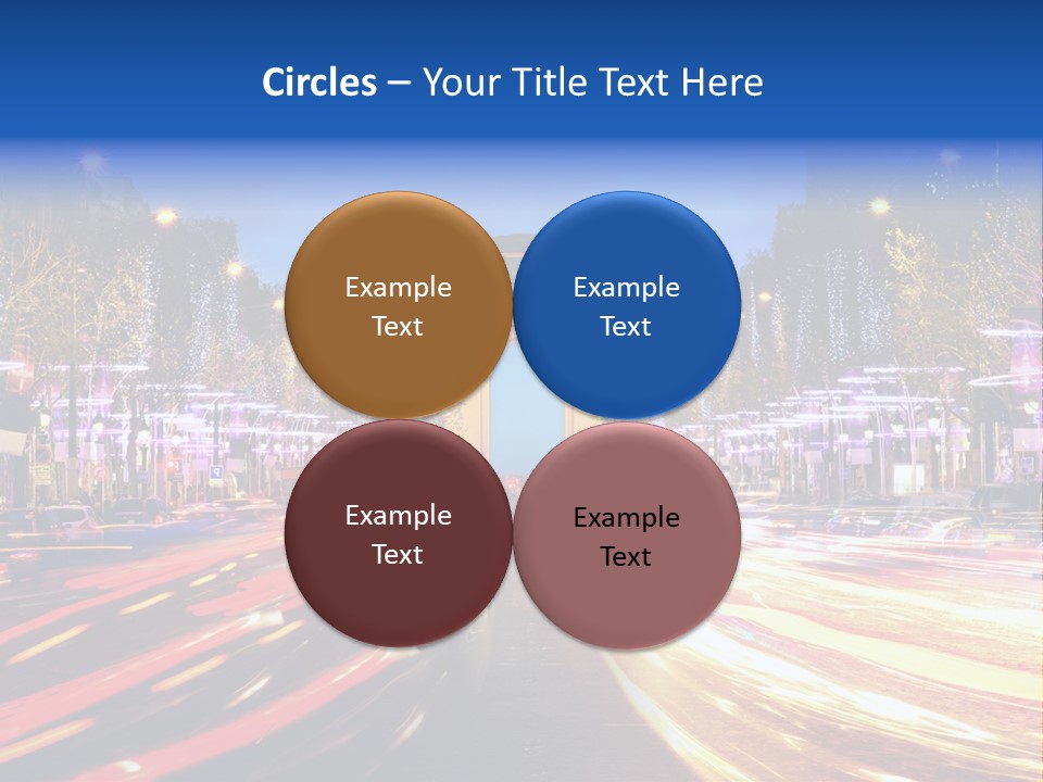 A Picture Of The Arc Of Triumph In Paris PowerPoint Template