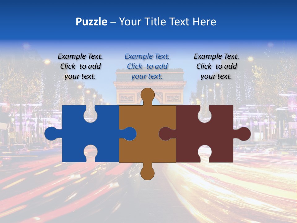 A Picture Of The Arc Of Triumph In Paris PowerPoint Template