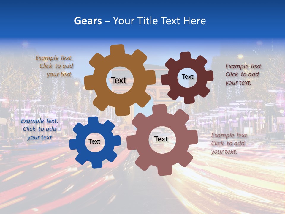 A Picture Of The Arc Of Triumph In Paris PowerPoint Template