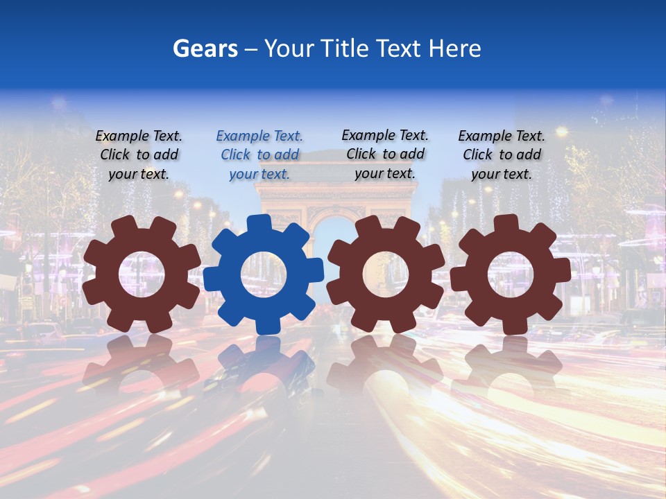 A Picture Of The Arc Of Triumph In Paris PowerPoint Template