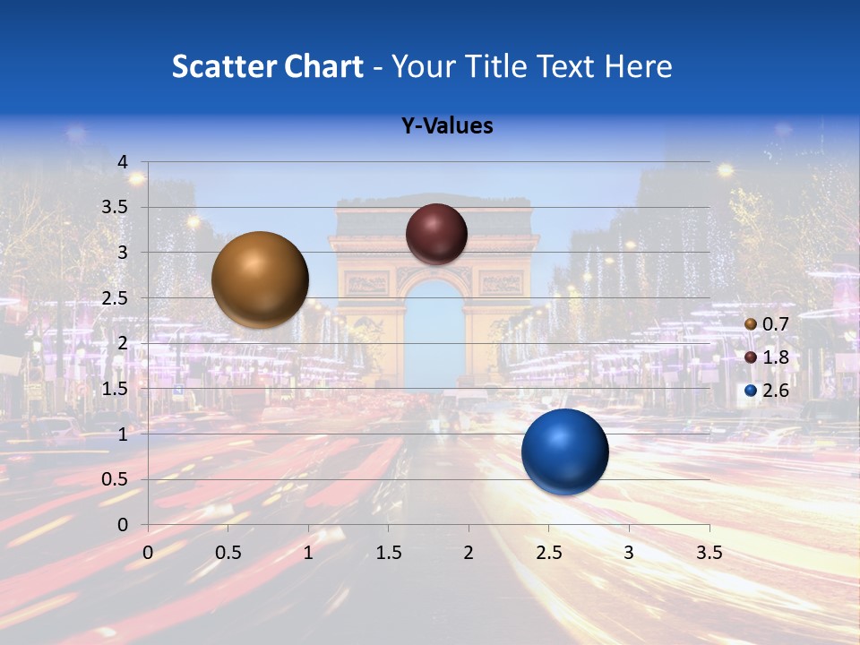 A Picture Of The Arc Of Triumph In Paris PowerPoint Template
