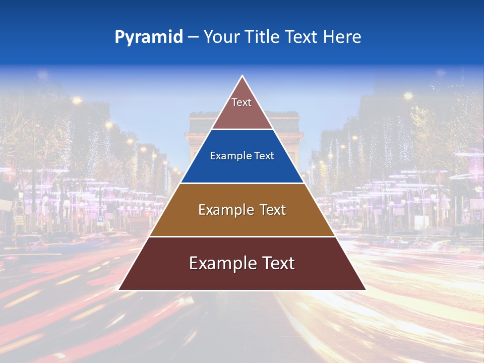 A Picture Of The Arc Of Triumph In Paris PowerPoint Template