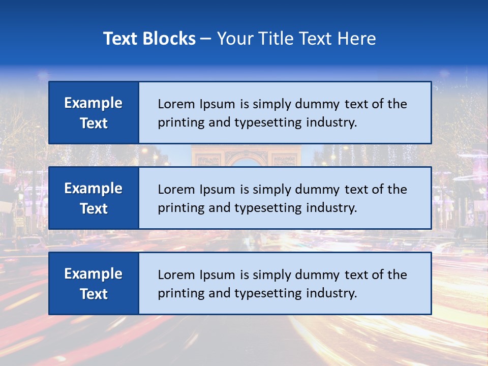 A Picture Of The Arc Of Triumph In Paris PowerPoint Template