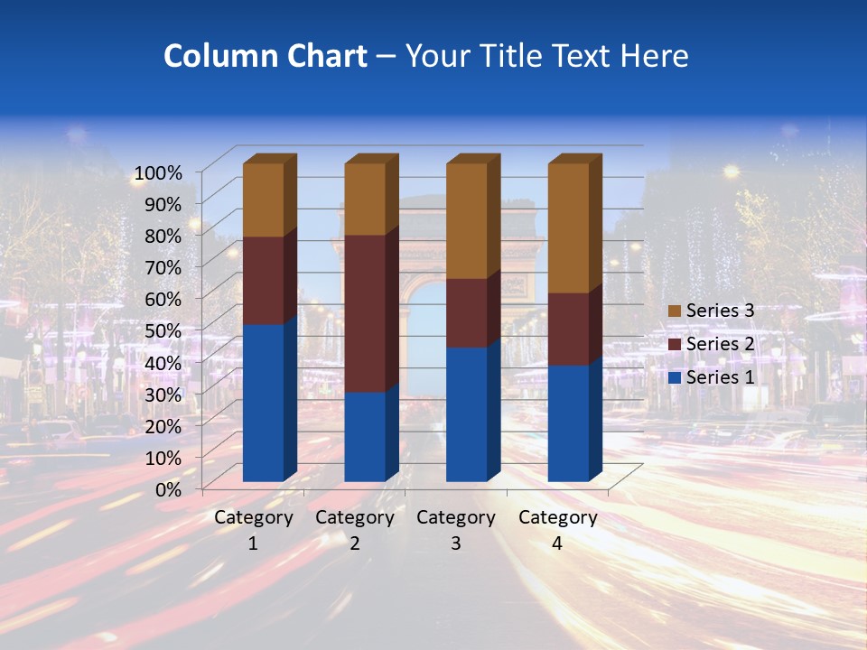 A Picture Of The Arc Of Triumph In Paris PowerPoint Template