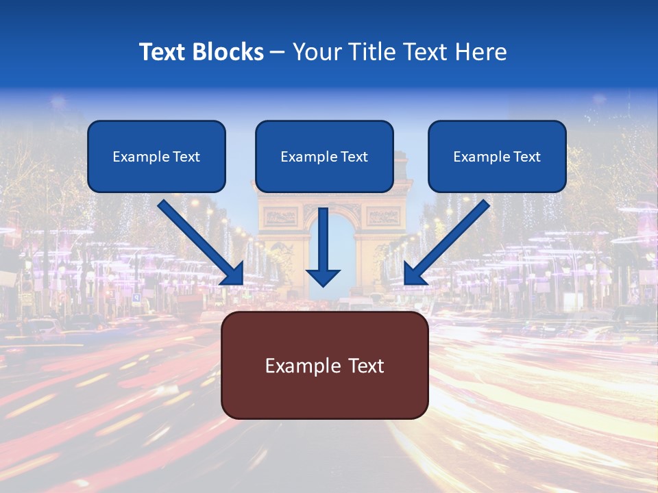 A Picture Of The Arc Of Triumph In Paris PowerPoint Template