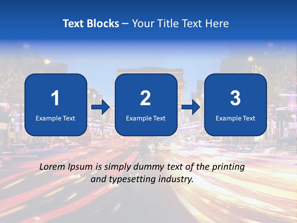 A Picture Of The Arc Of Triumph In Paris PowerPoint Template