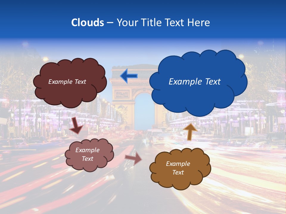 A Picture Of The Arc Of Triumph In Paris PowerPoint Template