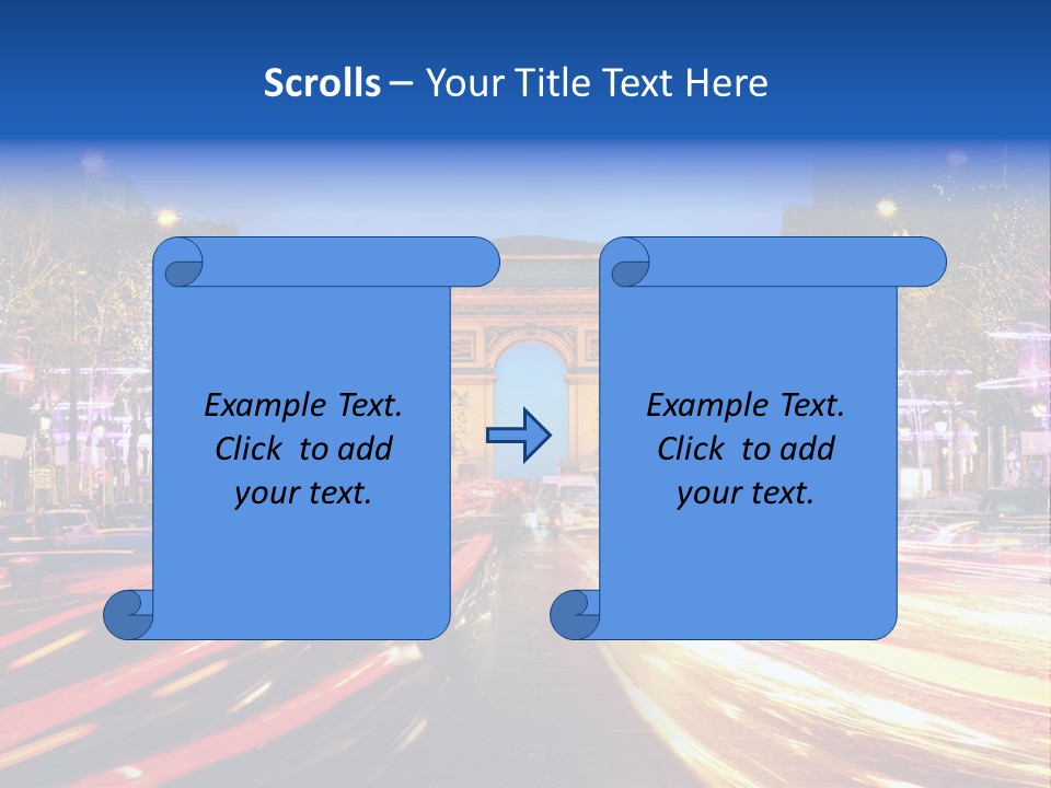 A Picture Of The Arc Of Triumph In Paris PowerPoint Template