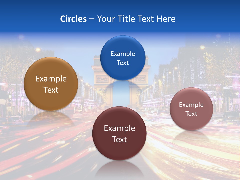 A Picture Of The Arc Of Triumph In Paris PowerPoint Template