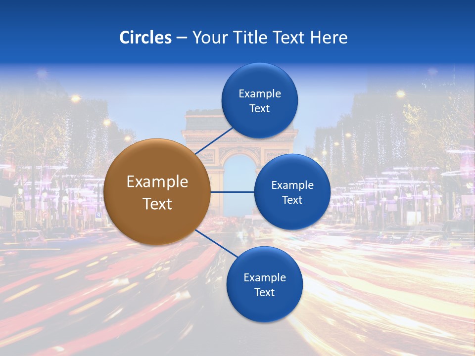 A Picture Of The Arc Of Triumph In Paris PowerPoint Template